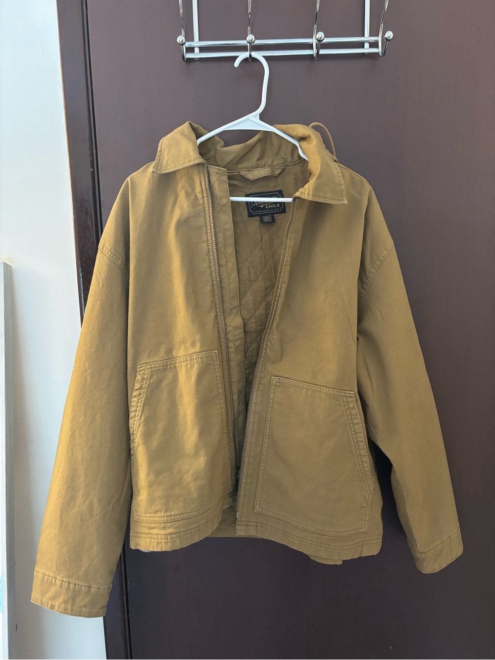 American Eagle quilted-lined hooded work jacket